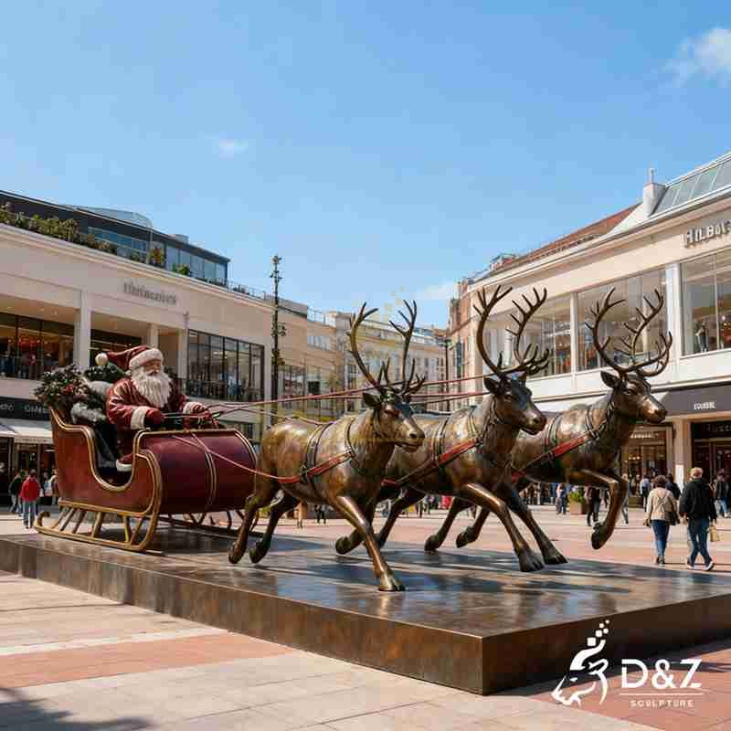 outdoor christmas statue