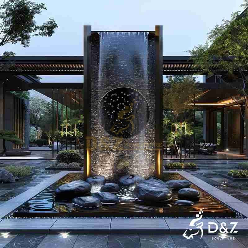 modern wall fountain