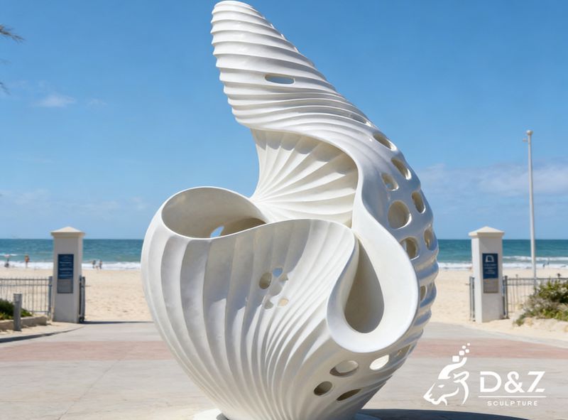 Coastal Art Guide: 15 Large Modern Metal Abstract Sculptures