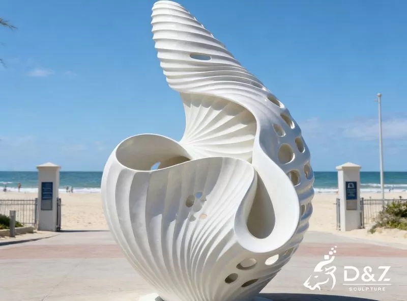 Coastal Art Guide: 15 Large Modern Metal Abstract Sculptures
