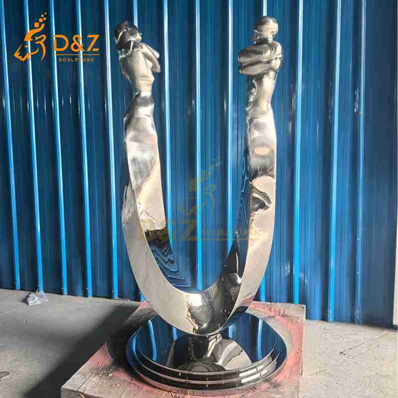 Modern Abstract Metal Lovers Embrace Sculpture DZJ-260