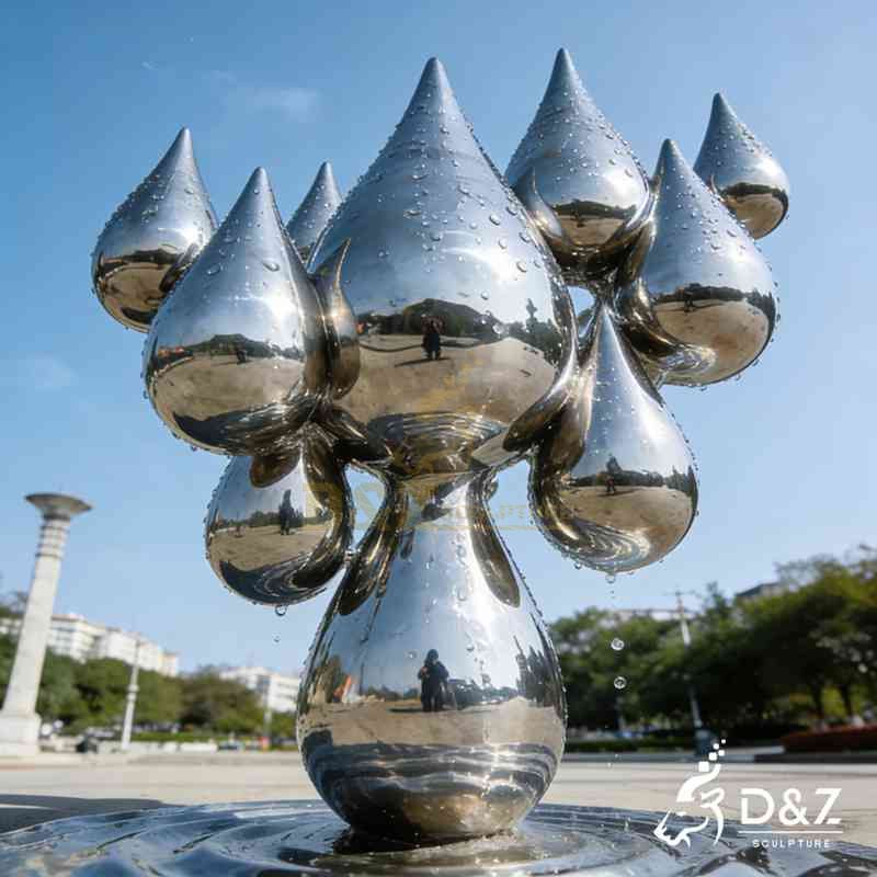 geometric metal sculpture