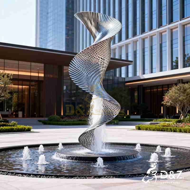 modern sculpture fountain