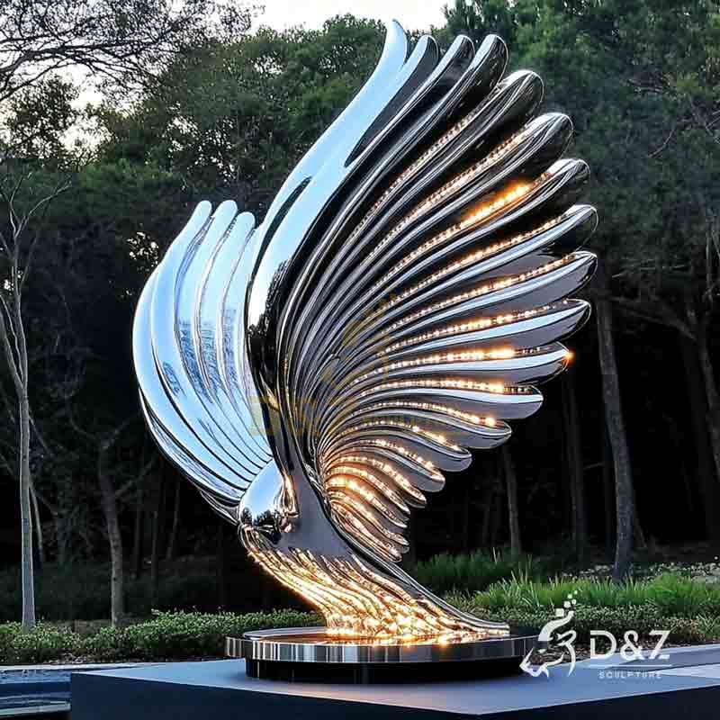 abstract wings sculptures