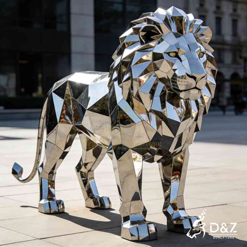 abstract lion sculpture