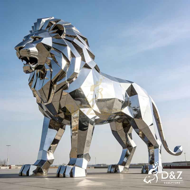 modern lion sculpture,