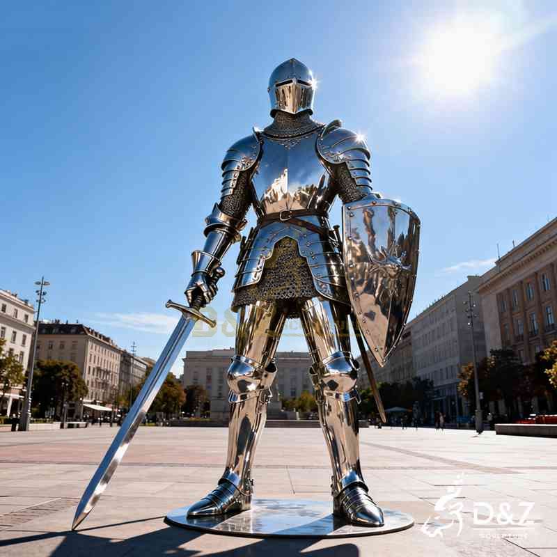 medieval knight sculpture