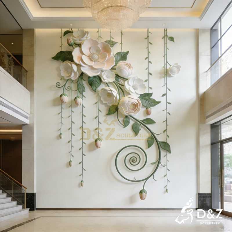 flower sculpture wall art