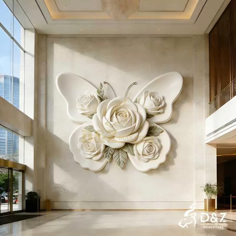Large Metal Butterfly Wall Sculpture for Sale DZJ-285