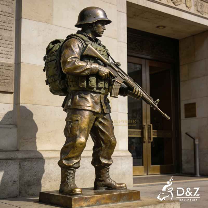 life size soldier statue