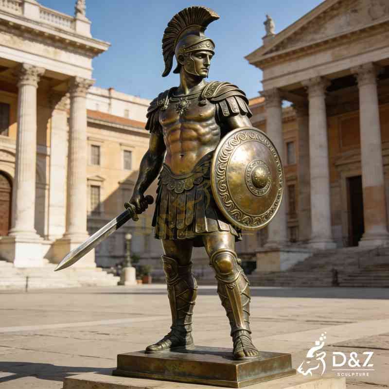 roman soldier garden statue