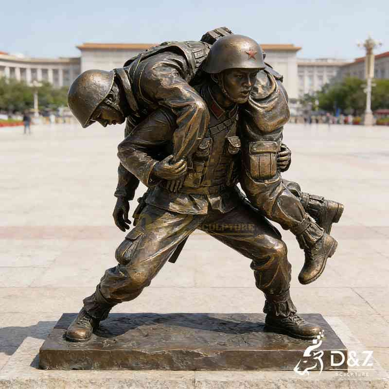 bronze soldier statue