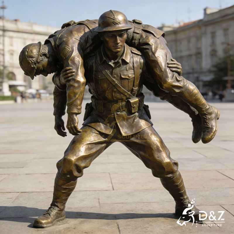 large soldier statue