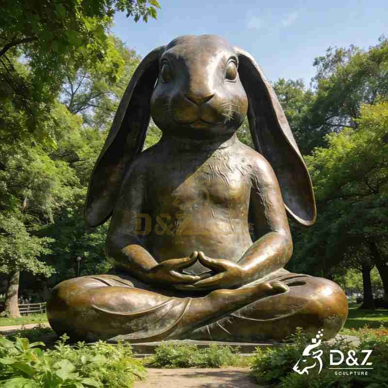large rabbit statue