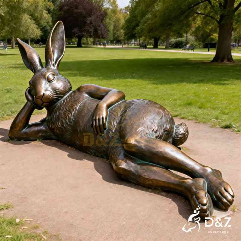 large rabbit statue