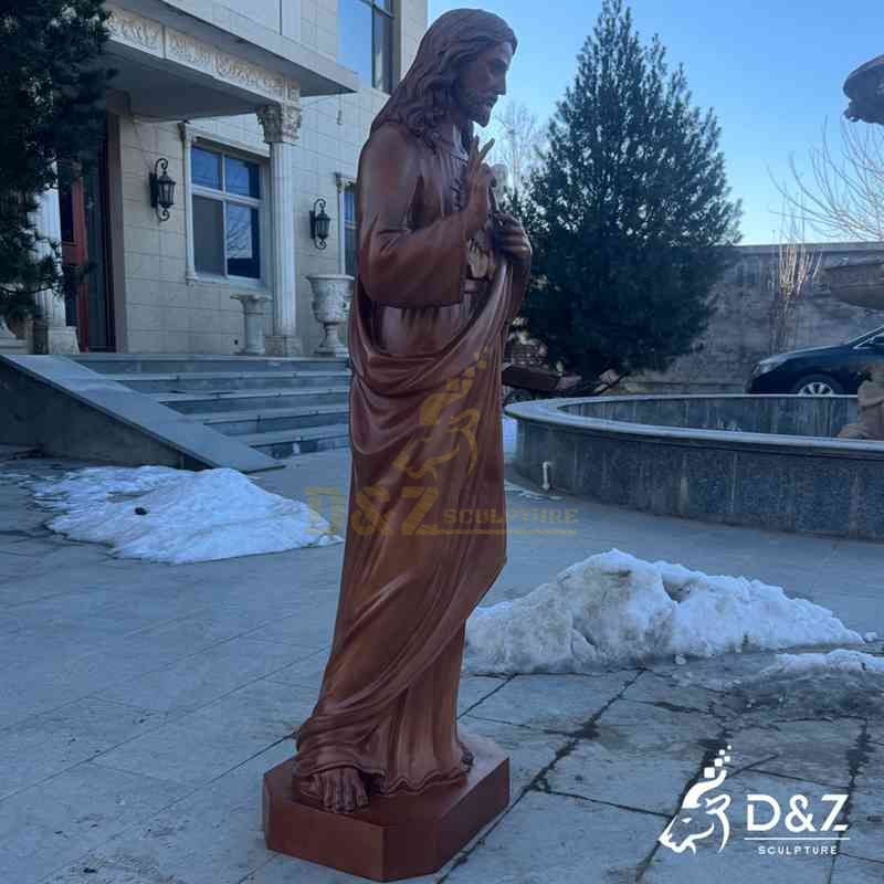 outdoor sacred heart of jesus statue