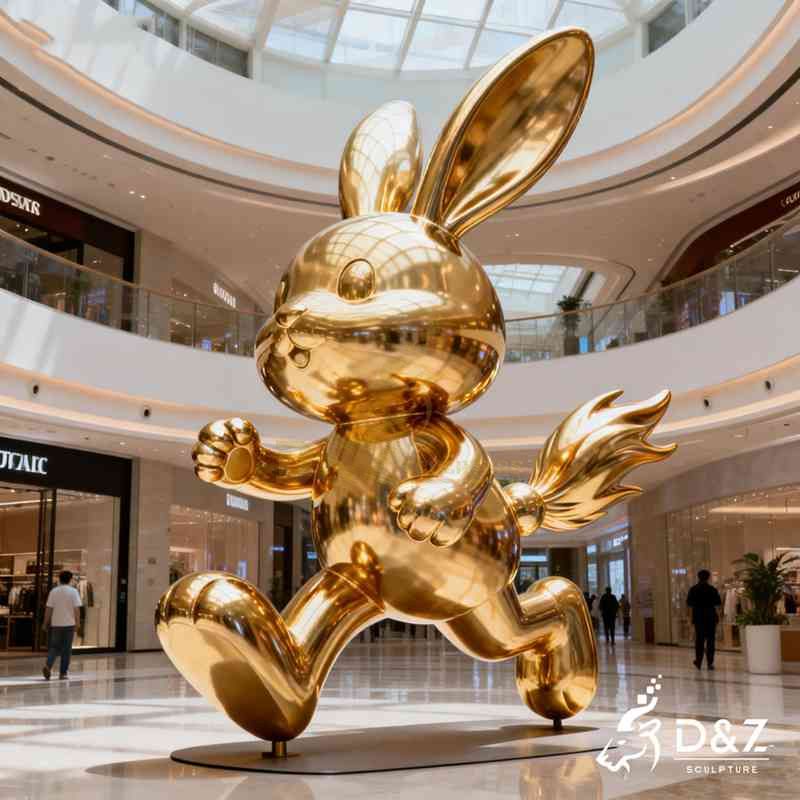 large rabbit sculpture