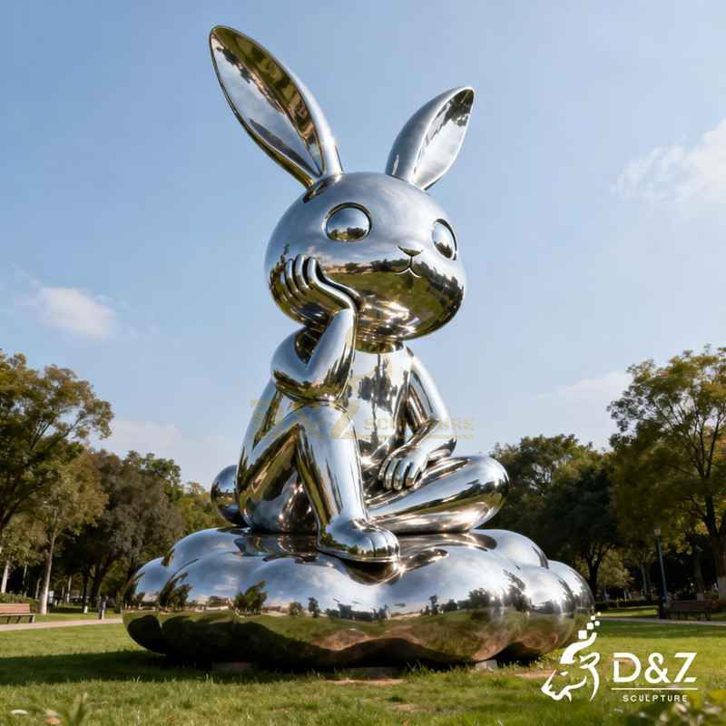 modern rabbit sculpture
