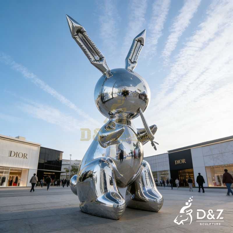 modern rabbit sculpture
