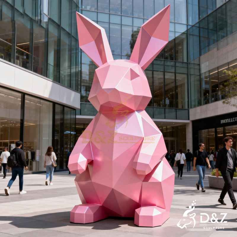 modern rabbit sculpture