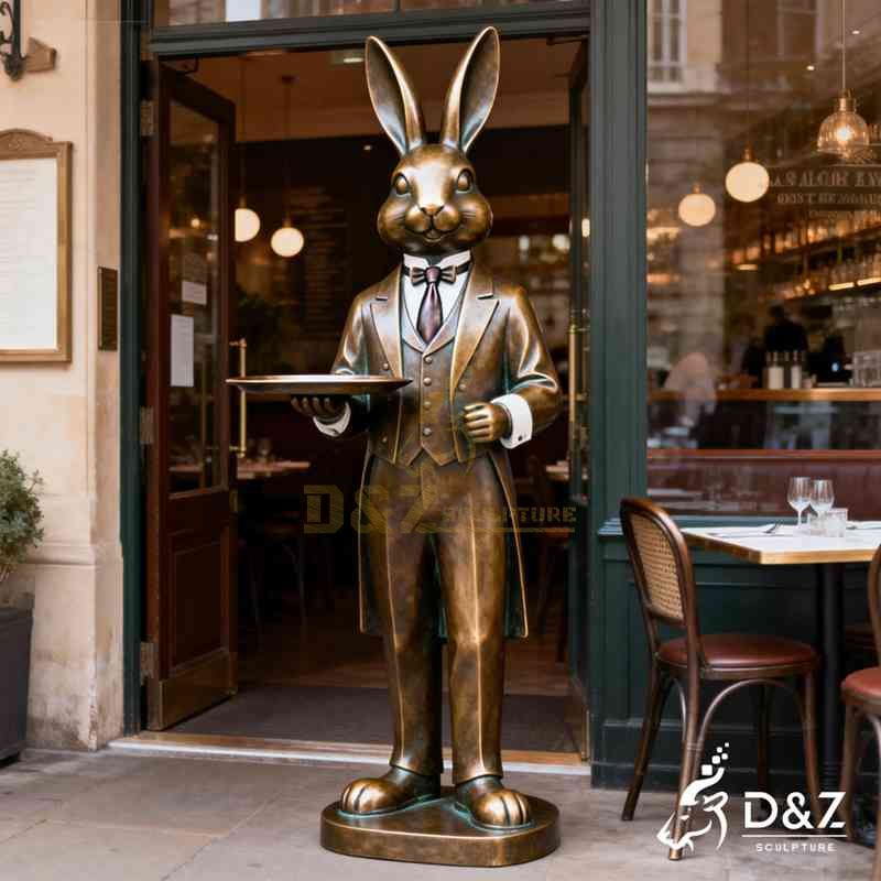 large rabbit statue
