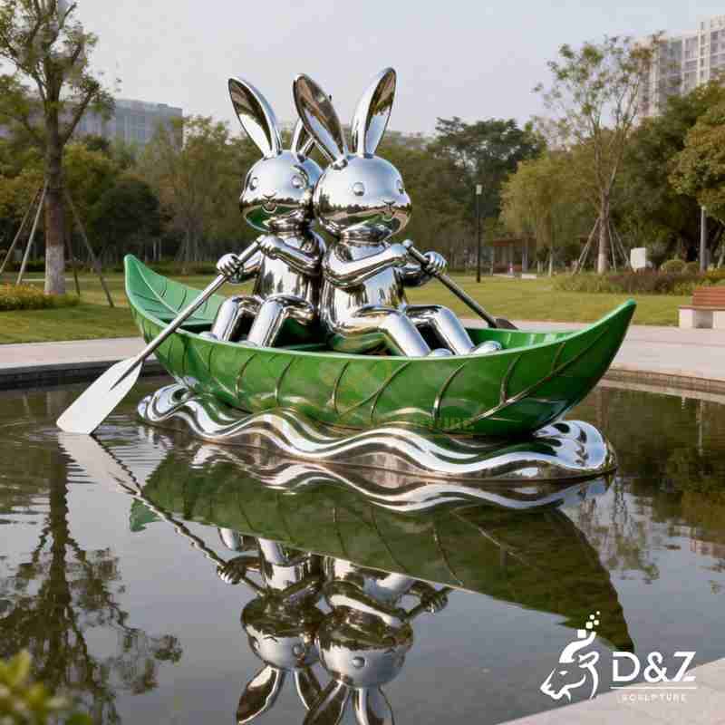 modern rabbit sculpture