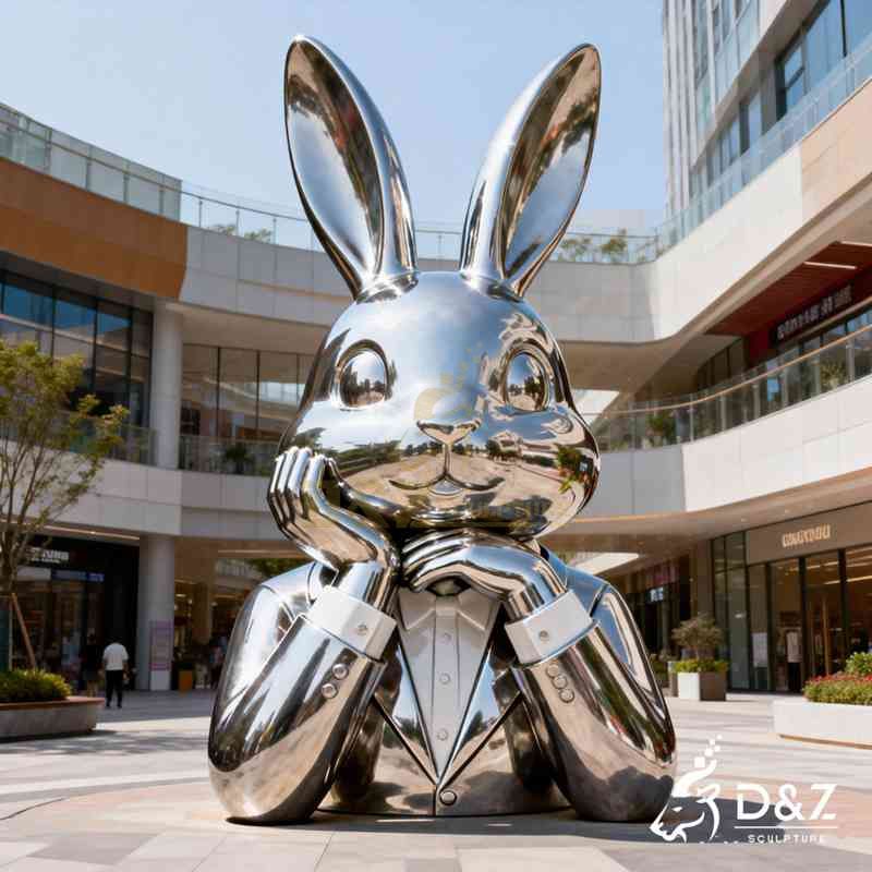 modern rabbit sculpture