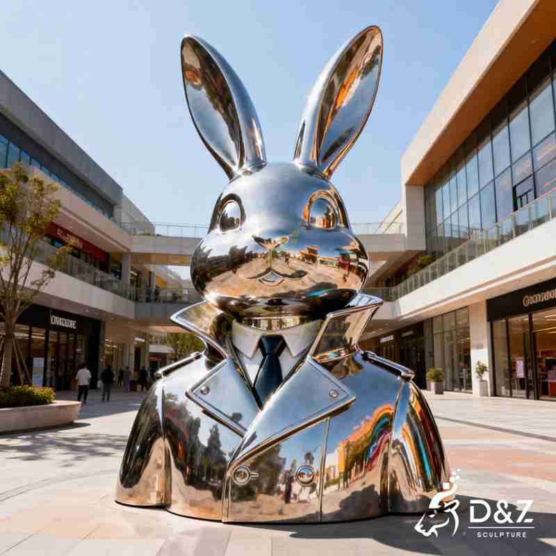 large rabbit sculpture