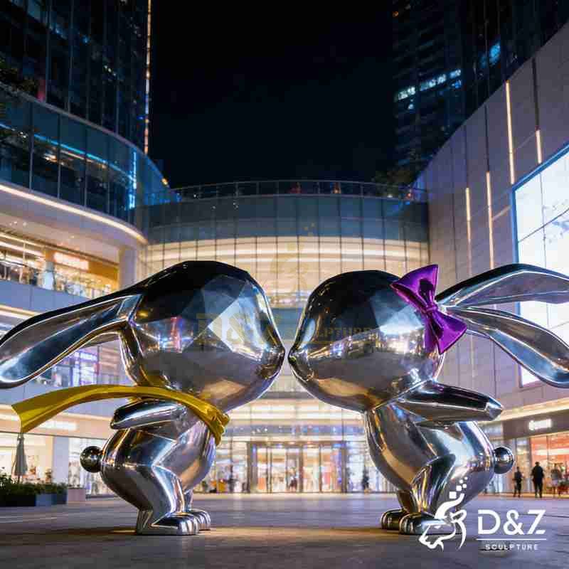modern rabbit sculpture