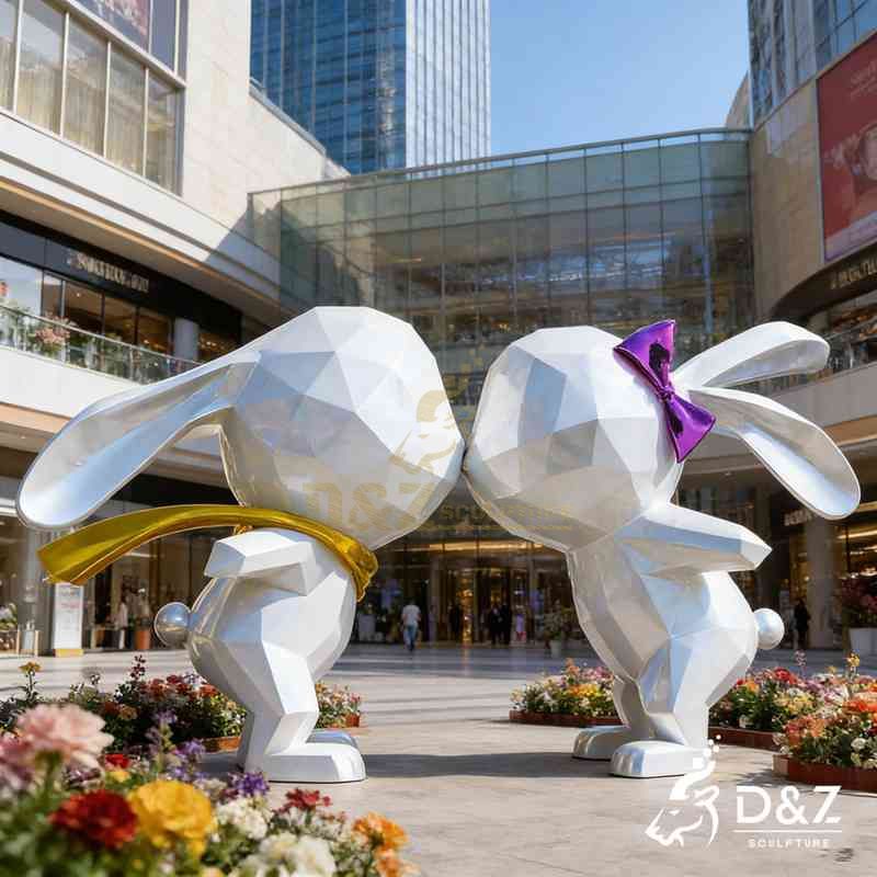 large rabbit sculpture