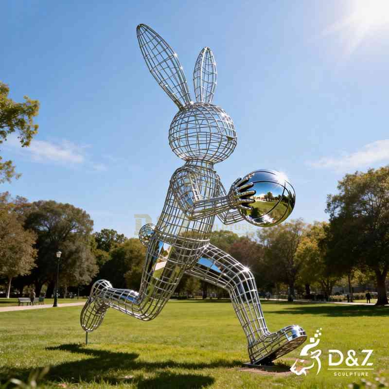 modern rabbit sculpture