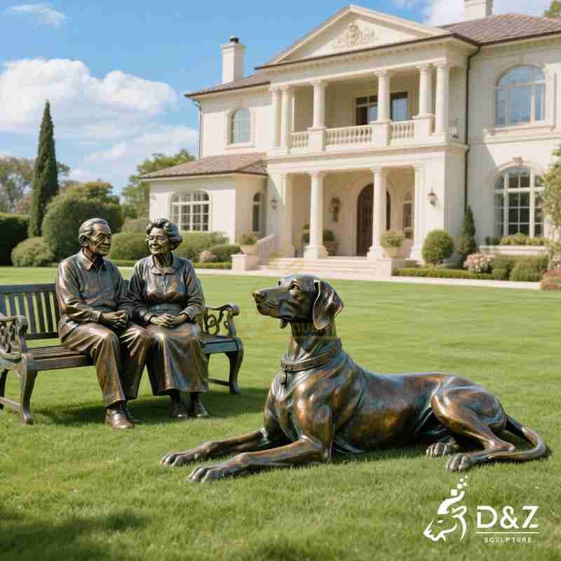 outdoor great dane statue