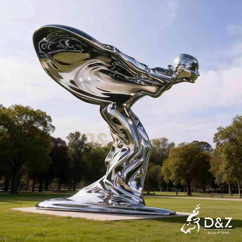 metal human sculpture