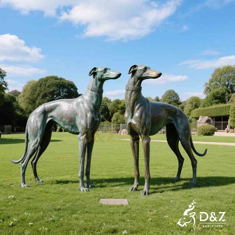 large greyhound statue