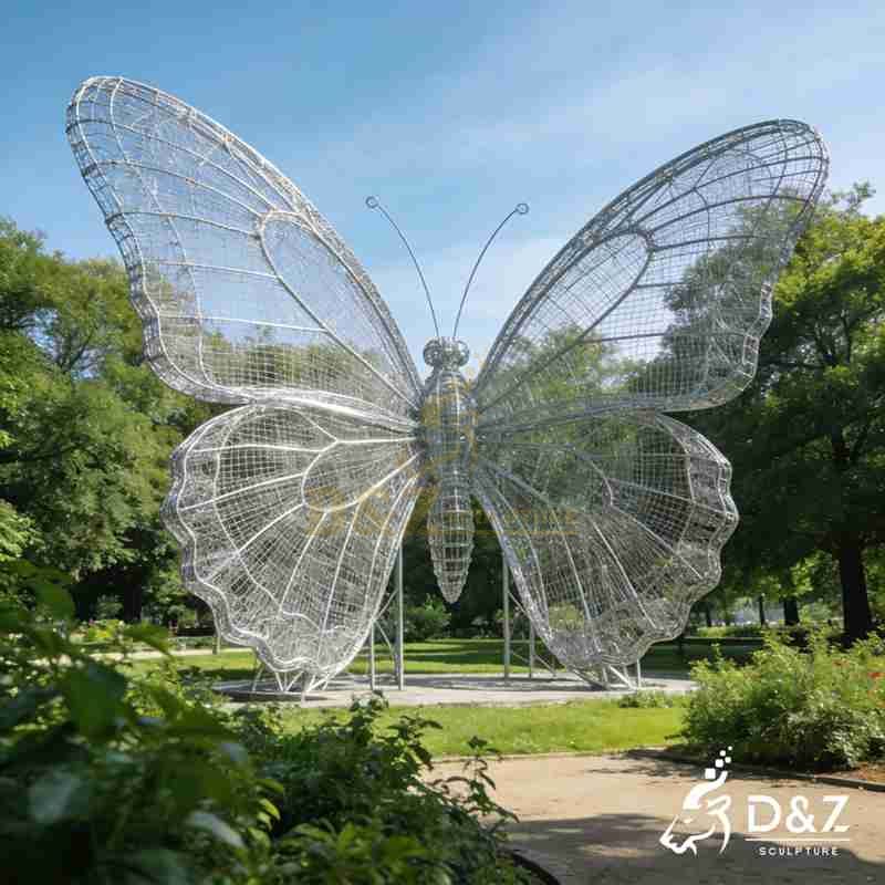 large butterfly sculpture