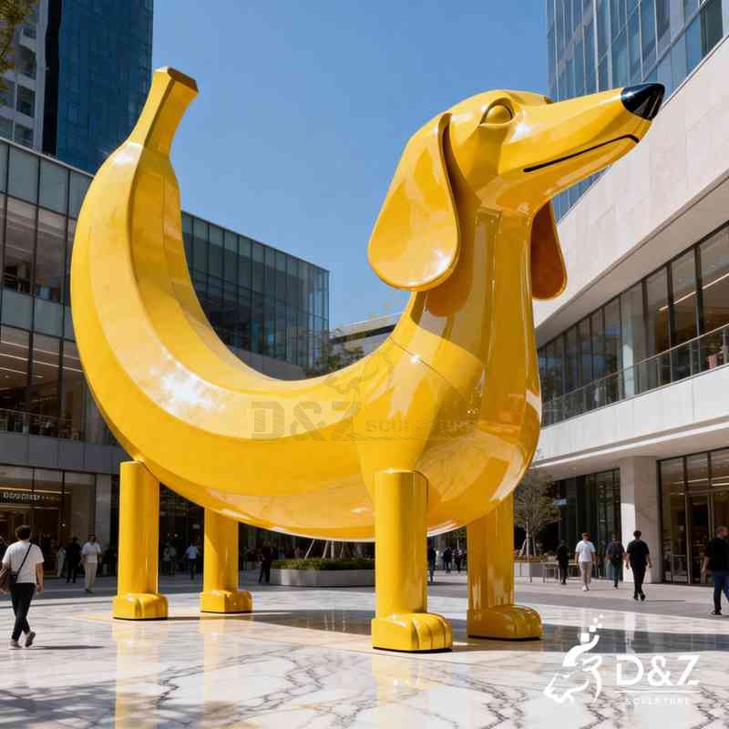 abstract dog sculpture