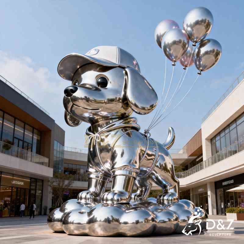 outdoor dog sculpture