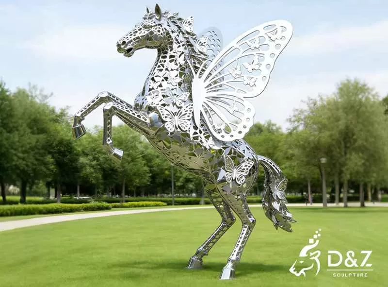 15 Large Metal Butterfly Sculptures for Modern Spaces