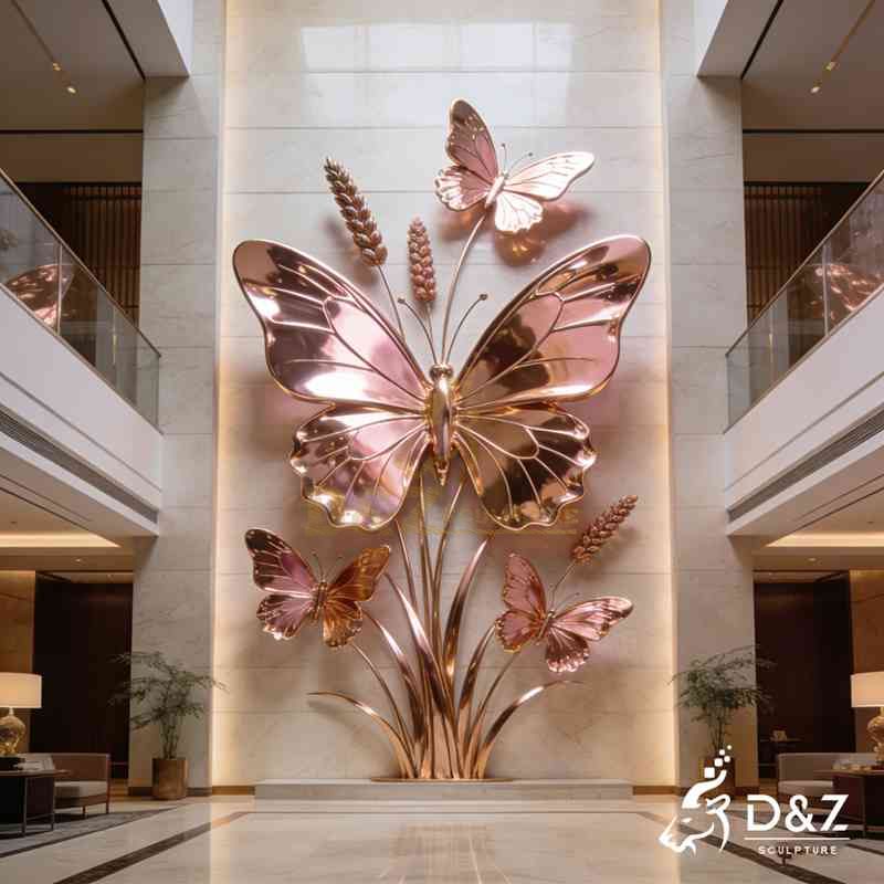 large butterfly sculpture
