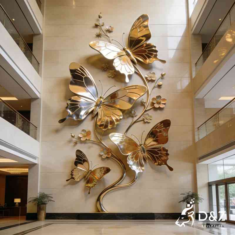 modern metal wall sculpture