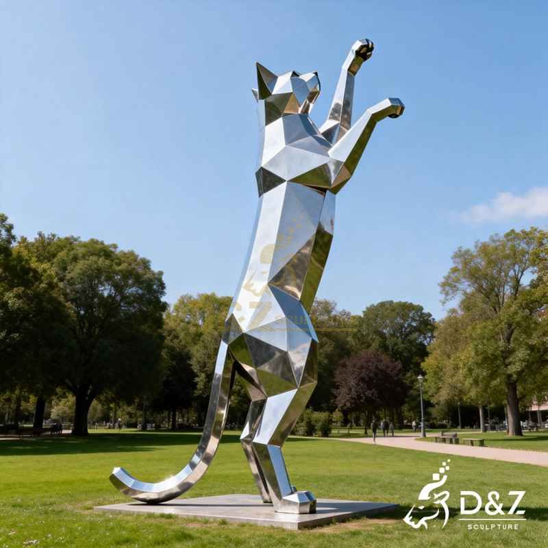 large cat sculpture