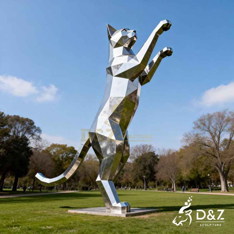 outdoor cat sculpture