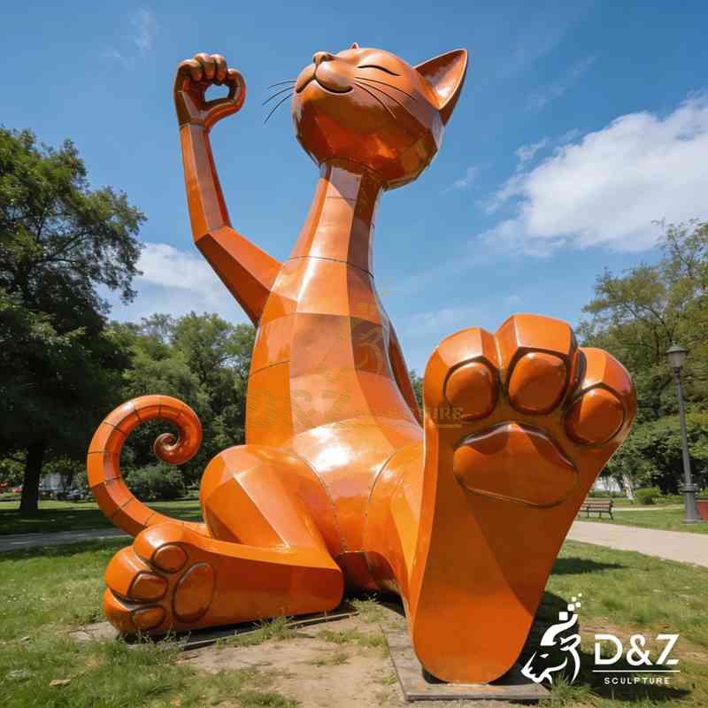 sitting cat sculpture