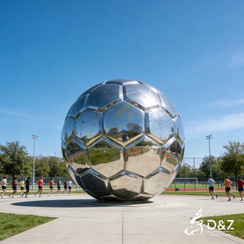 soccer art sculptures