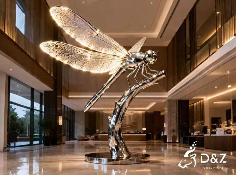 12 Large Metal Dragonfly Sculptures: Art Meets Nature