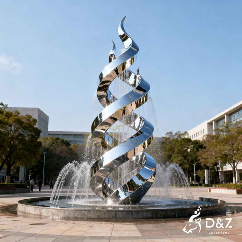 large modern fountain