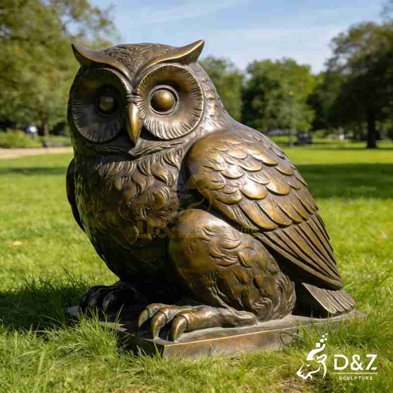 outdoor owl statue