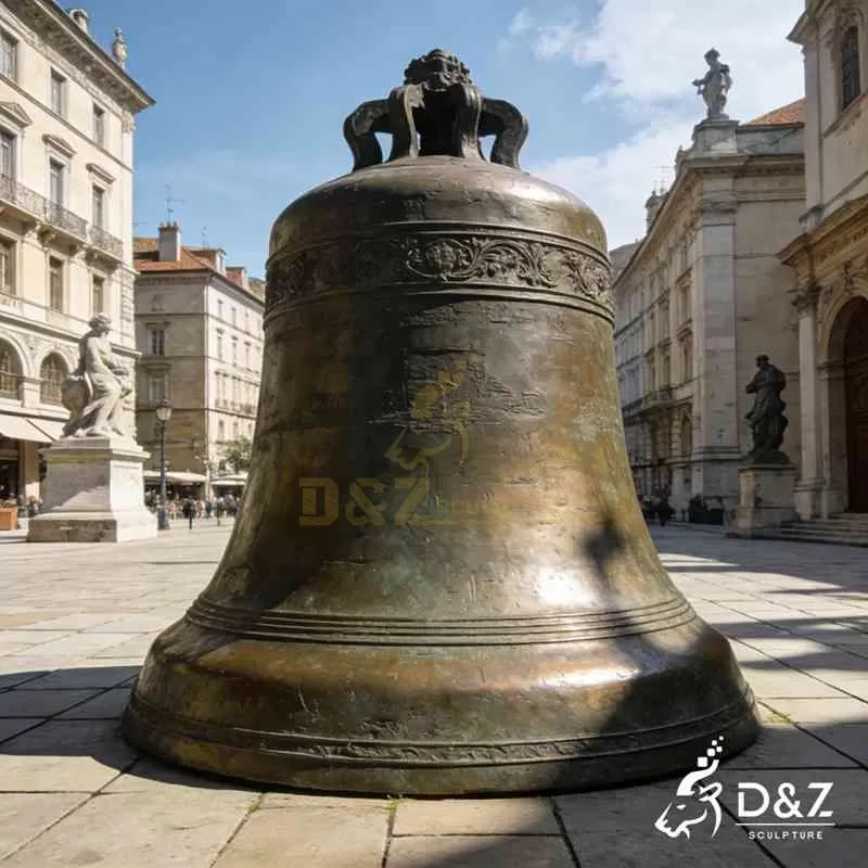 Large Vintage Bronze Bell for Sale DZJ-373
