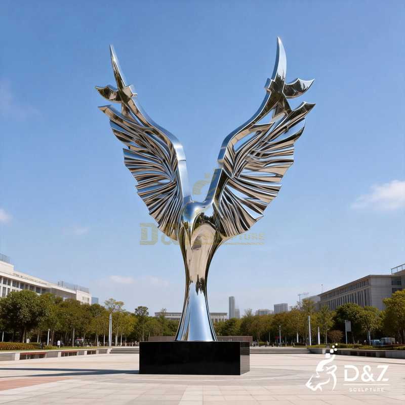 metal eagle sculpture