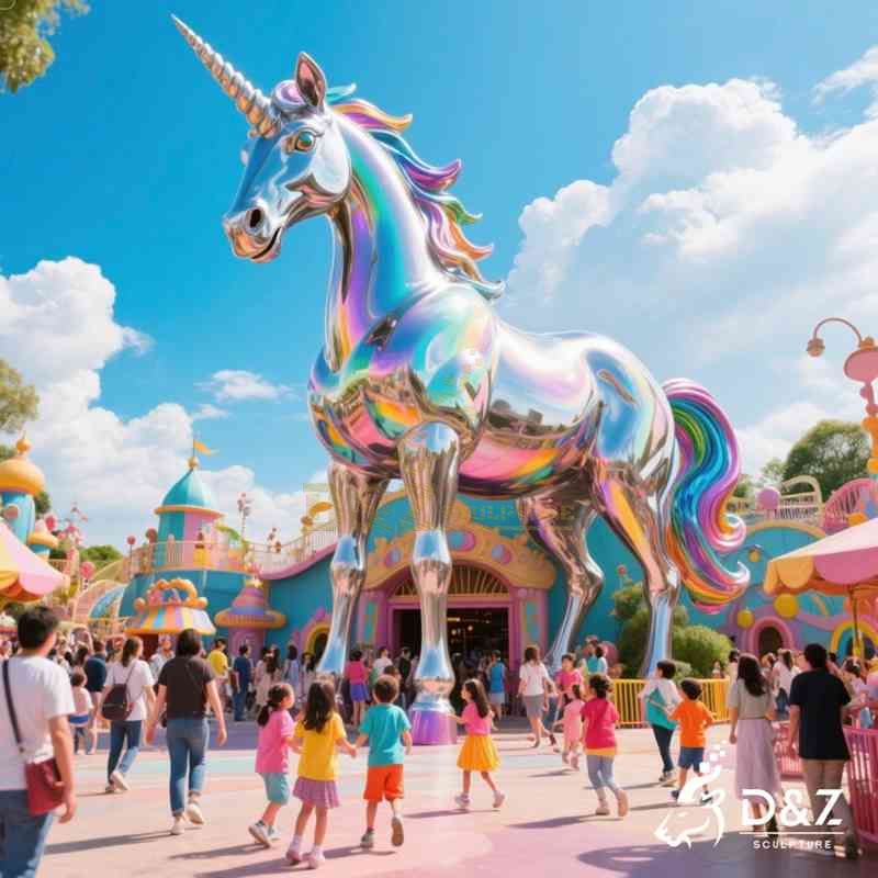 unicorn living sculpture